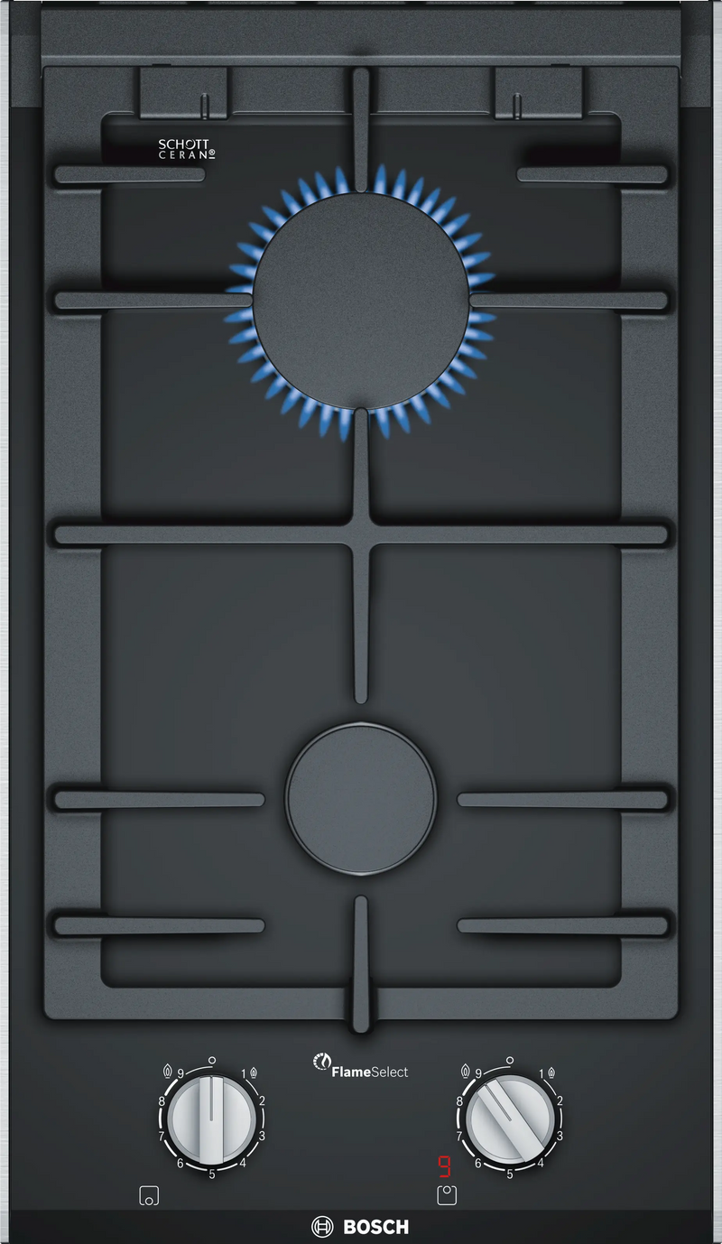 Bosch PRB3A6D70I 30 cm Built-in Domino Gas Hob with Precise Flame Control-1