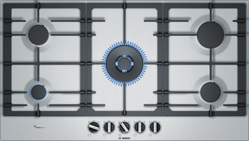 Bosch PCR9A5B90I 90 cm Built-in Gas Hob with 5 High-Performance Burners-1