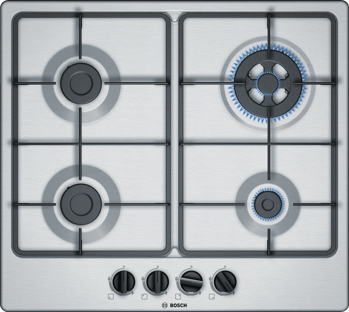 Bosch PGH6B5B60I 60 cm Built-in Gas Hob with 4 High-Performance Burners-1
