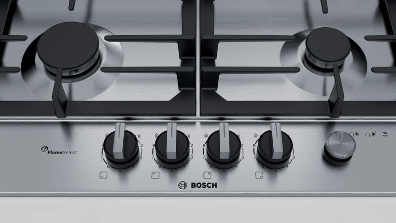 Bosch PCH6A5M90I 60 cm Built-in Gas Hob with 4 High-Performance Burners-2