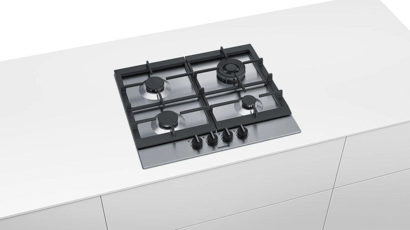 Siemens iQ500 Gas Hob 60 cm (EC6A5HB90) – 4 Burners, Wok Burner, stepFlame Technology, Stainless Steel-2
