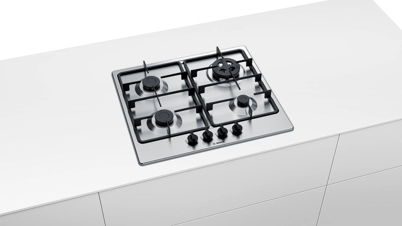 Bosch PGH6B5B60I 60 cm Built-in Gas Hob with 4 High-Performance Burners-6