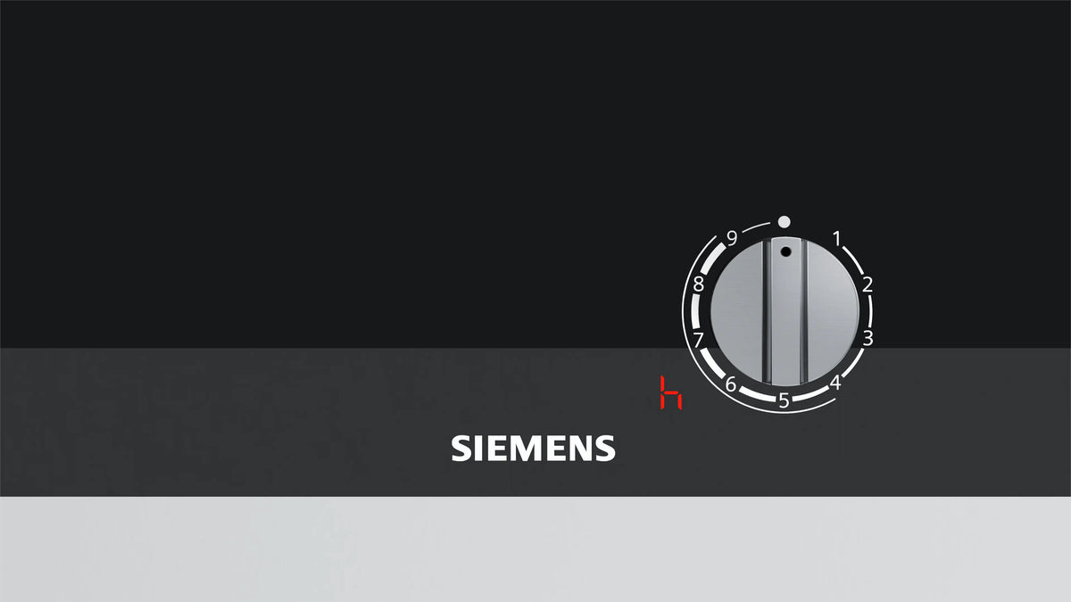 Siemens iQ700 Domino Gas Hob 30 cm (ER3A6AD70I) – 6.0 kW Wok Burner, Ceramic Glass, Black