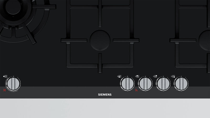 Siemens iQ700 Gas Hob 90 cm (ER9A6SD70I) – 5 Burners, 6.0 kW Dual Wok Burner, stepFlame Technology, Black Ceramic-3