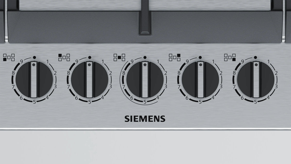 Siemens iQ500 Gas Hob 90 cm (EC9A5RB90I) – 5 Burners, Dual Wok Burner, stepFlame Technology, Stainless Steel-4