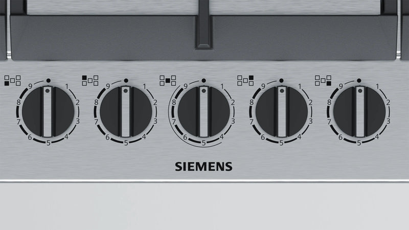 Siemens iQ500 Gas Hob 90 cm (EC9A5RB90I) – 5 Burners, Dual Wok Burner, stepFlame Technology, Stainless Steel-4