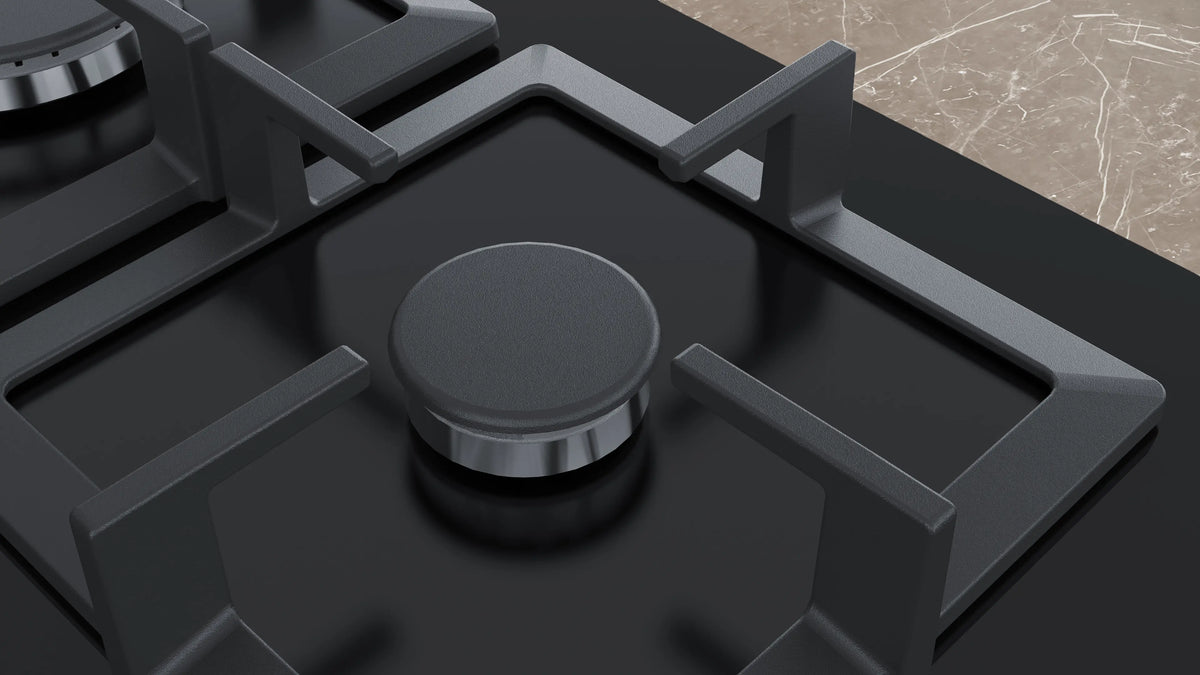 Siemens iQ500 Gas Hob 60 cm (EP6A6HB20I) – 4 Burners, Wok Burner, stepFlame Technology, Black Tempered Glass-3