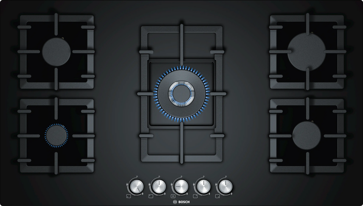 Bosch PPQ9B6O90I 90 cm Built-in Gas Hob with 5 High-Performance Burners-1