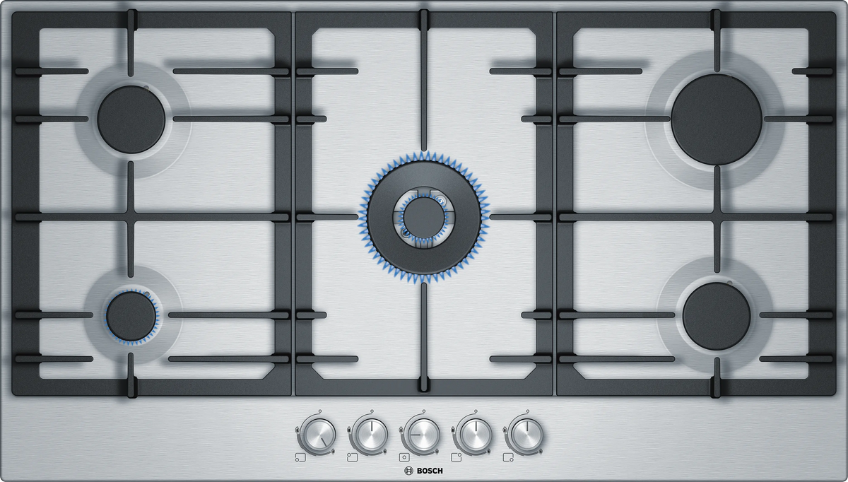 Bosch PCQ9B5O90I 90 cm Built-in Gas Hob with 5 High-Performance Burners-1