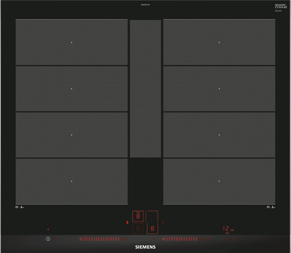 Siemens iQ700 Induction Hob 60 cm (EX675LYC5I) – FlexInduction Plus, fryingSensor Plus, Dual lightSlider-1