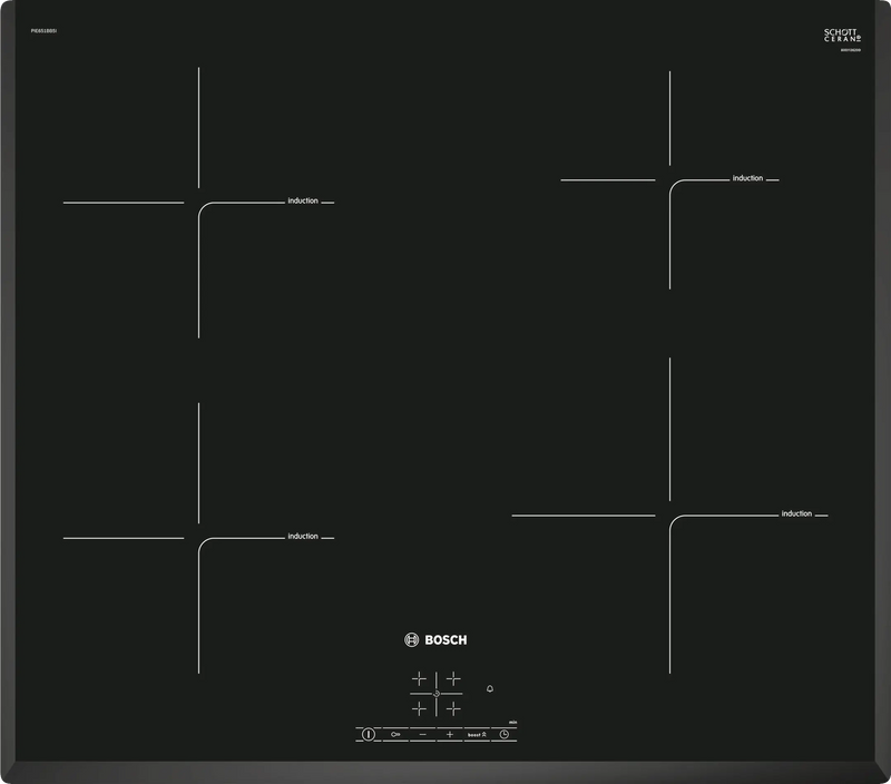 Bosch PIE651BB5I 60 cm Built-in Induction Hob with Touch Control-1