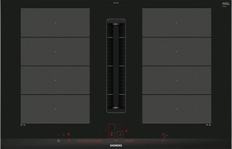 Siemens iQ700 Induction Hob with Integrated Ventilation System 80 cm (EX875LX67E) – FlexInduction, Dual lightSlider, Home Connect-2