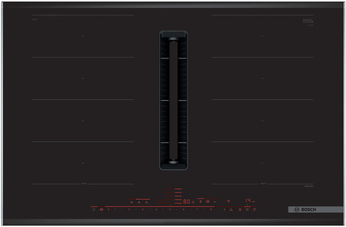 Bosch PXX875D67E 80 cm Built-in Induction Hob | FlexInduction | Touch Control