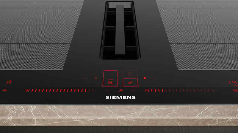 Siemens iQ700 Induction Hob with Integrated Ventilation System 80 cm (EX875LX67E) – FlexInduction, Dual lightSlider, Home Connect-3