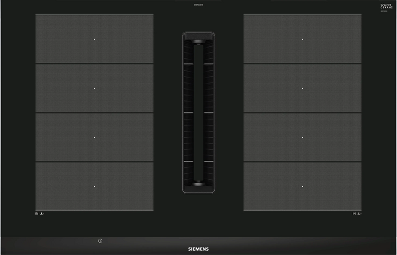 Siemens iQ700 Induction Hob with Integrated Ventilation System 80 cm (EX875LX67E) – FlexInduction, Dual lightSlider, Home Connect-1