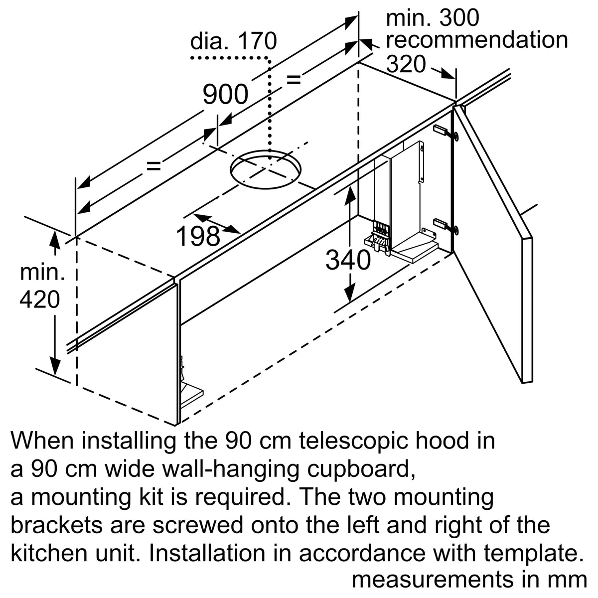 Siemens iQ300 Telescopic Cooker Hood 90 cm (LI97SA531I) – iQdrive Motor, Silver Metallic-12