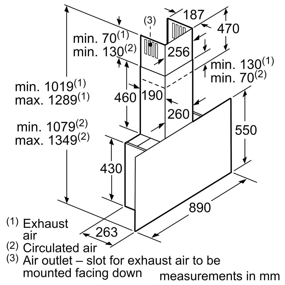 Bosch DWF97RV60I 90 cm Wall Mounted Chimney with Touch Control & High Suction-9