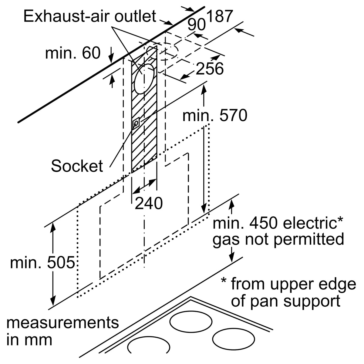 Bosch DWF97RV60I 90 cm Wall Mounted Chimney with Touch Control & High Suction-13