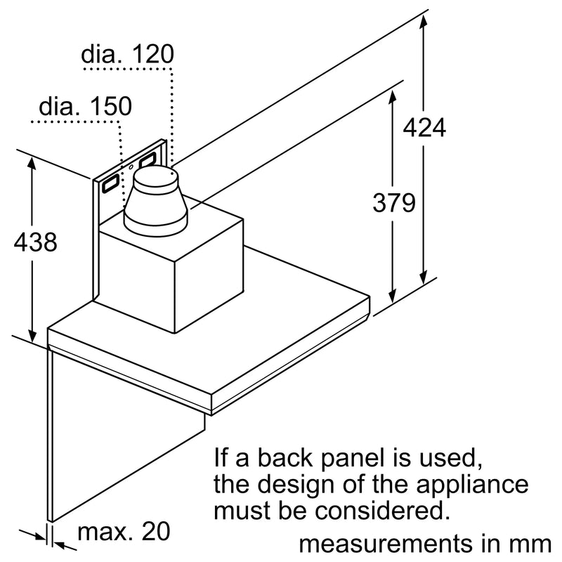 Bosch DWB97LM50I 90 cm Wall Mounted Chimney with Touch Control-7
