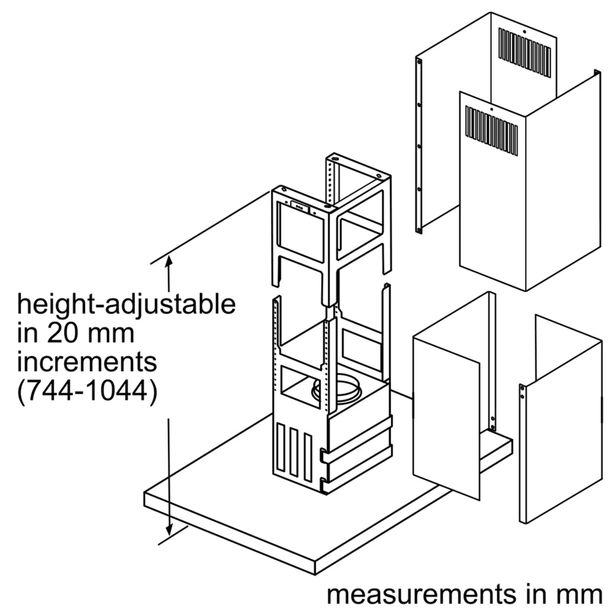 Bosch DIB98JQ50I 90 cm Island Chimney with Touch Control & High Suction Power-8