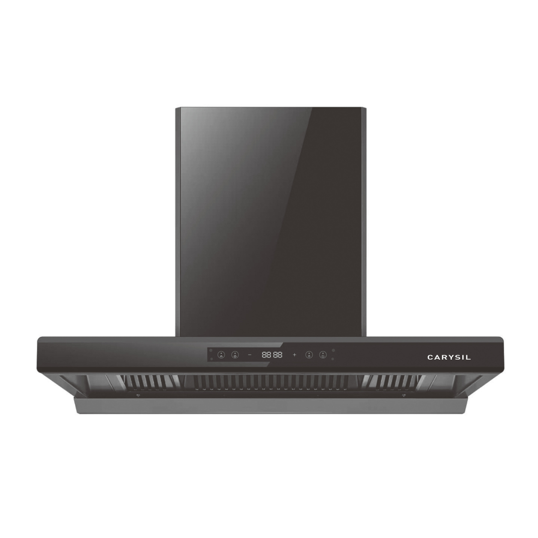 Carysil Megna BLDC 90 Chimney | 2500 m³/h Suction | 460W BLDC Motor | Motion Sensor | Filterless Auto Clean | 9 Speed + Turbo | Premium Kitchen Chimney (Matt Black)-2