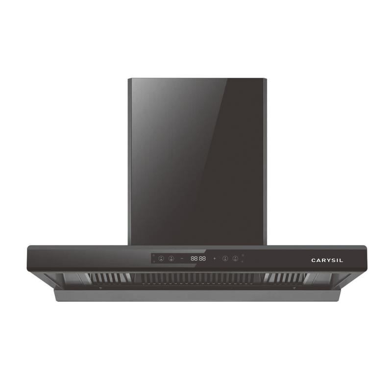 Carysil Megna BLDC 90 Chimney | 2500 m³/h Suction | 460W BLDC Motor | Motion Sensor | Filterless Auto Clean | 9 Speed + Turbo | Premium Kitchen Chimney (Matt Black)-2
