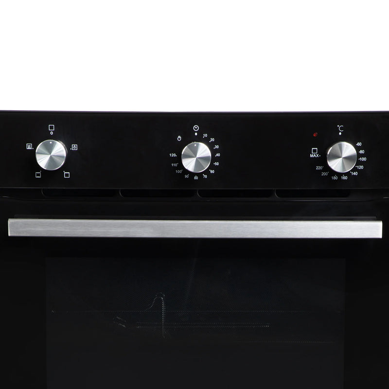Faber FBIO 80L 4F BK Built-in Oven – 80L Black Glass, 4 Cooking Functions, Push/Pull Knob Control, Mechanical Timer, Convection Cooking, Energy Efficient-7