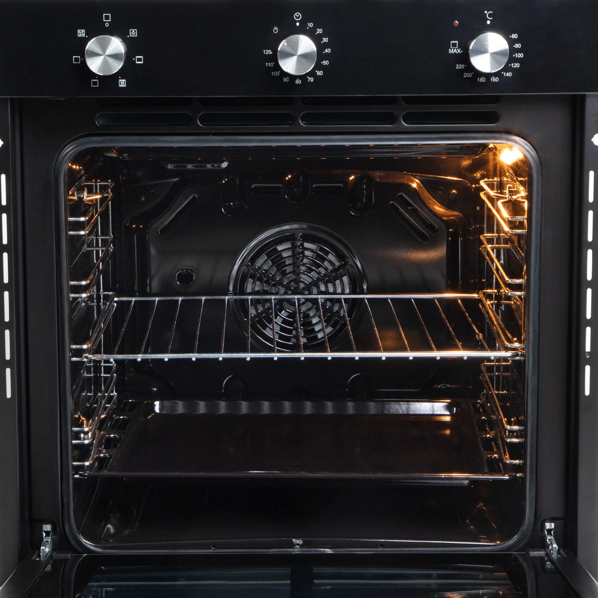 Faber FBIO 80L 6F BK Built-in Oven – 80L Black Glass, 6 Cooking Functions, Touch + Push/Pull Knob Control, Convection & Grill Cooking, Energy Efficient-8
