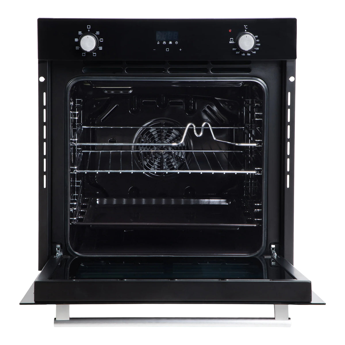 Faber FBIO 80L 8F BK Built-in Oven – 80L Black Glass, 8 Cooking Functions, Push/Pull Knob Control, Digital Timer, Convection & Grill Cooking, Energy Efficient-7