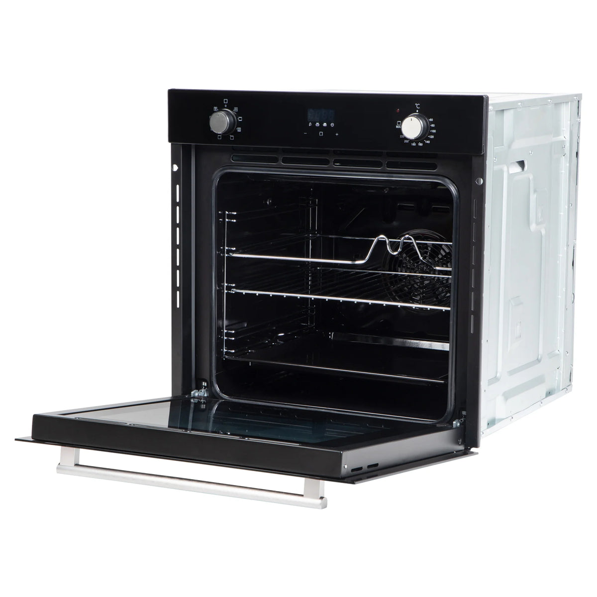 Faber FBIO 80L 8F BK Built-in Oven – 80L Black Glass, 8 Cooking Functions, Push/Pull Knob Control, Digital Timer, Convection & Grill Cooking, Energy Efficient-11