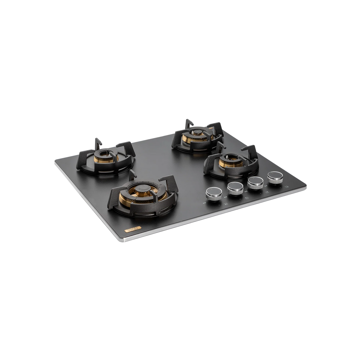 KAFF MSM 604 / MSM 604X – Built-In Hob, 4 Full Brass High Efficiency Burners with FFD, Thick Premium Frosted Black Glass