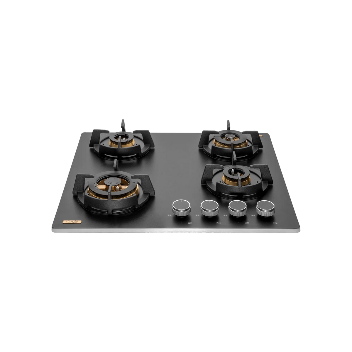 KAFF MSM 604 / MSM 604X – Built-In Hob, 4 Full Brass High Efficiency Burners with FFD, Thick Premium Frosted Black Glass-3
