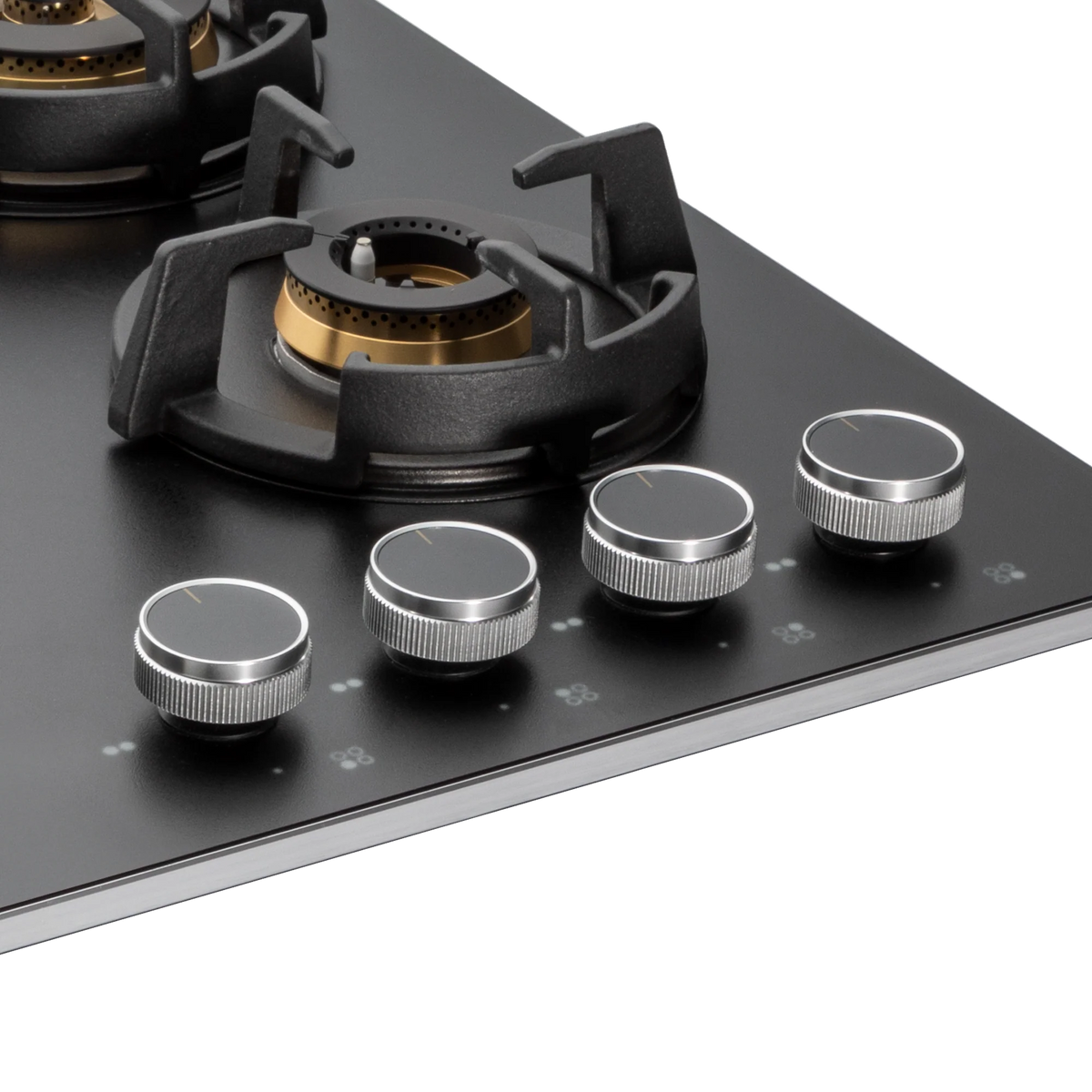 KAFF MSM 604 / MSM 604X – Built-In Hob, 4 Full Brass High Efficiency Burners with FFD, Thick Premium Frosted Black Glass-6
