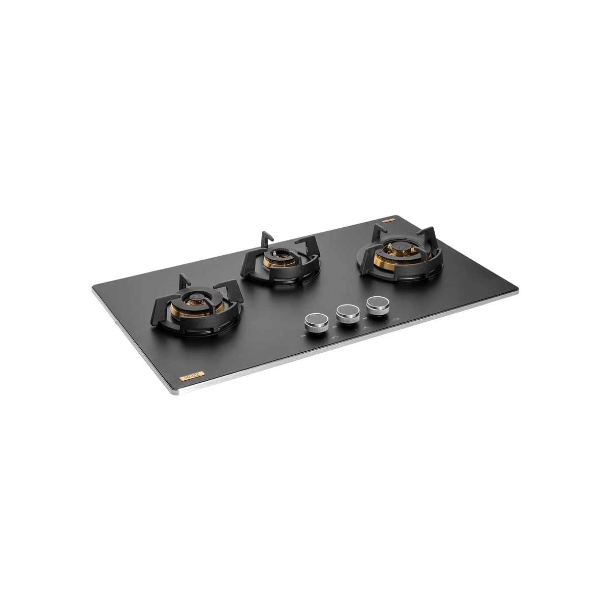 KAFF MSM 783 / MSM 783X - 3 Full Brass High Efficiency Burners Built-In Hob, FFD, Decorative SS Moulded Strip