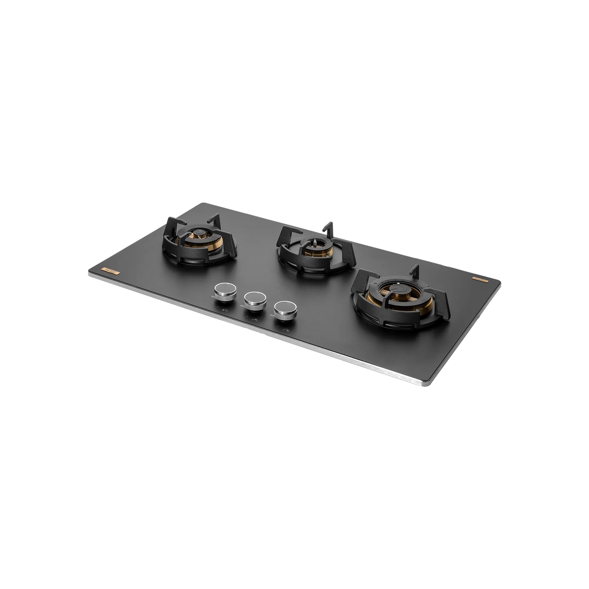 KAFF MSM 783 / MSM 783X - 3 Full Brass High Efficiency Burners Built-In Hob, FFD, Decorative SS Moulded Strip-2