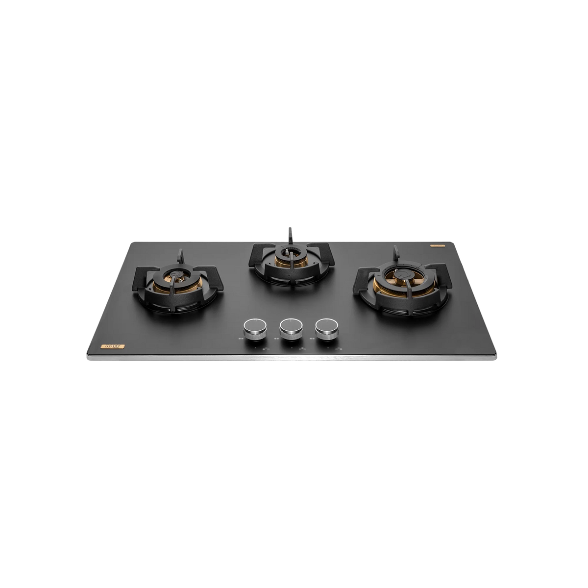 KAFF MSM 783 / MSM 783X - 3 Full Brass High Efficiency Burners Built-In Hob, FFD, Decorative SS Moulded Strip-3