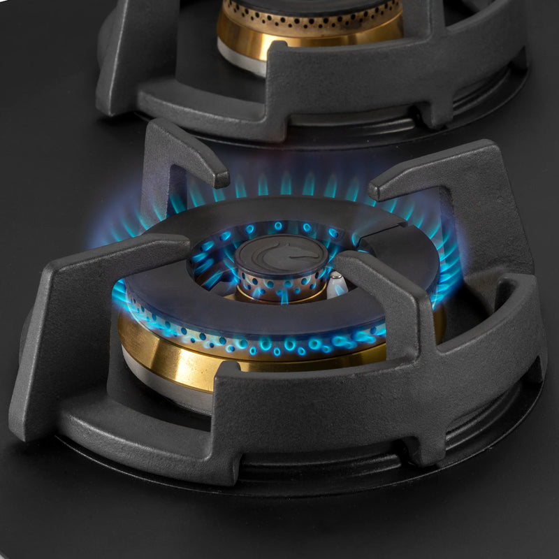 KAFF MSM 783 / MSM 783X - 3 Full Brass High Efficiency Burners Built-In Hob, FFD, Decorative SS Moulded Strip-8