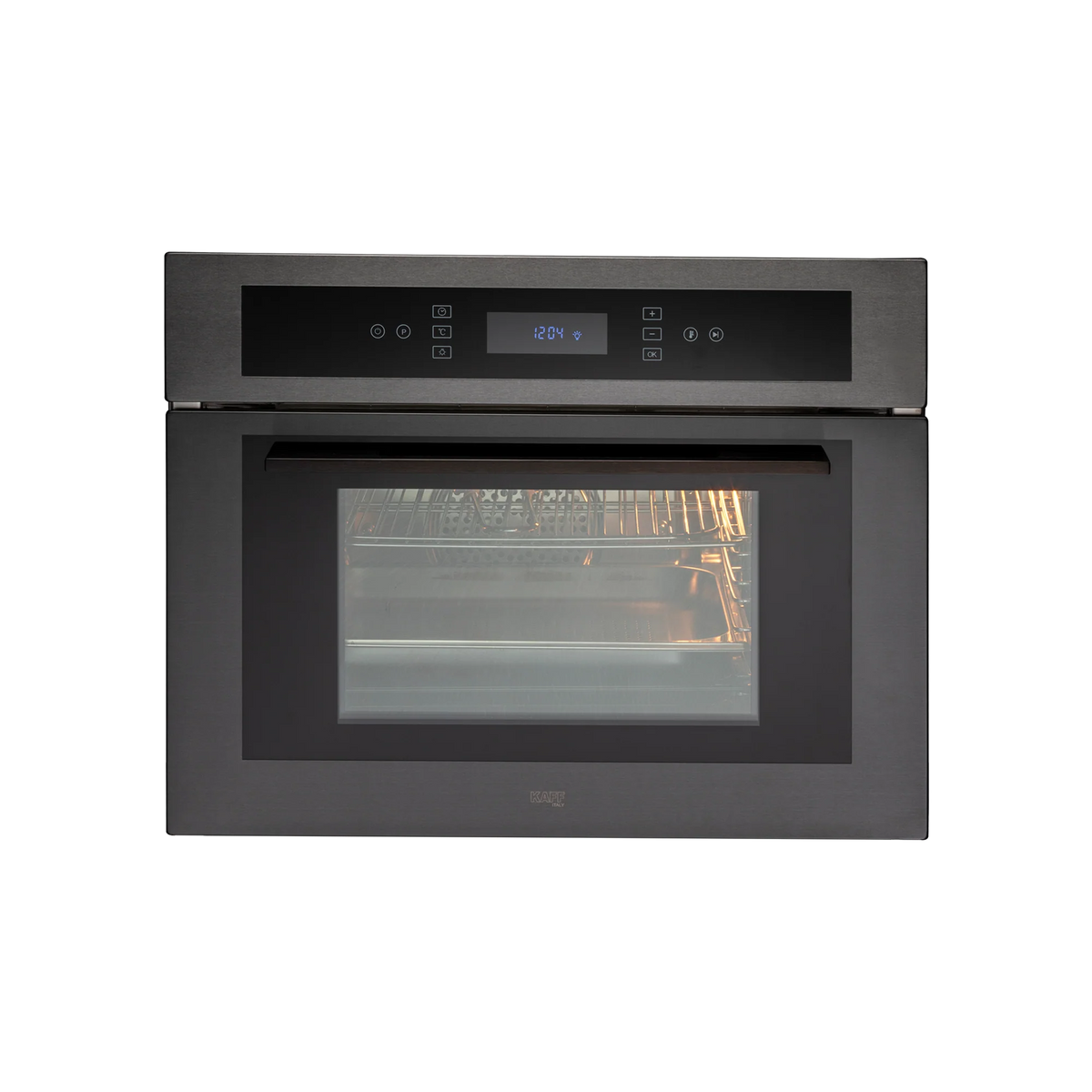 KAFF MZ ST6 TN – Advanced Built-in Combi Steam Oven with Memory Function and Titanium Glass Finish