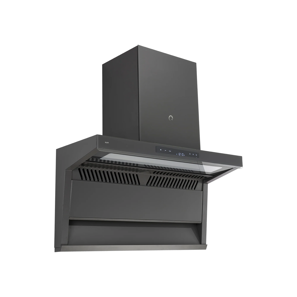 KAFF Newbury 90 DC 90 cm Auto Clean Wall Chimney (Grey Glass Design)-1