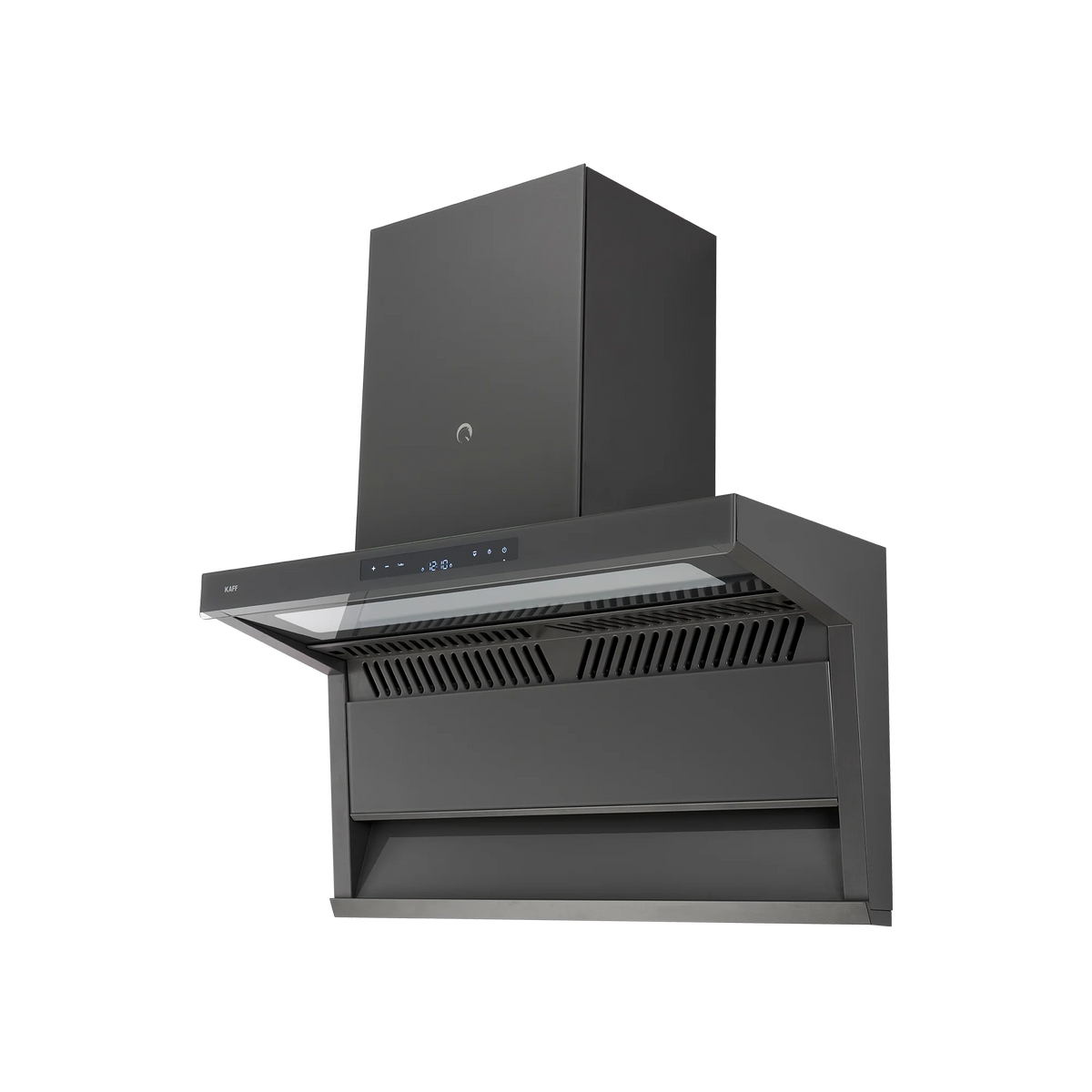 KAFF Newbury 90 DC 90 cm Auto Clean Wall Chimney (Grey Glass Design)