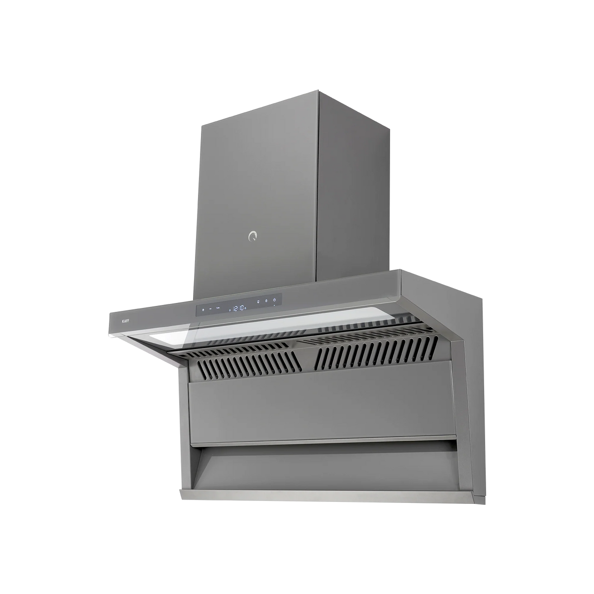 KAFF Newbury 90 DC 90 cm Auto Clean Wall Chimney (Grey Glass Design)-4
