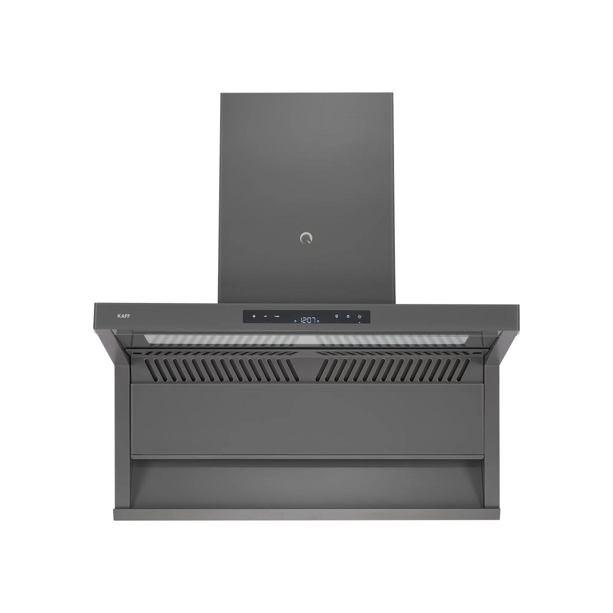 KAFF Newbury 90 DC 90 cm Auto Clean Wall Chimney (Grey Glass Design)-5