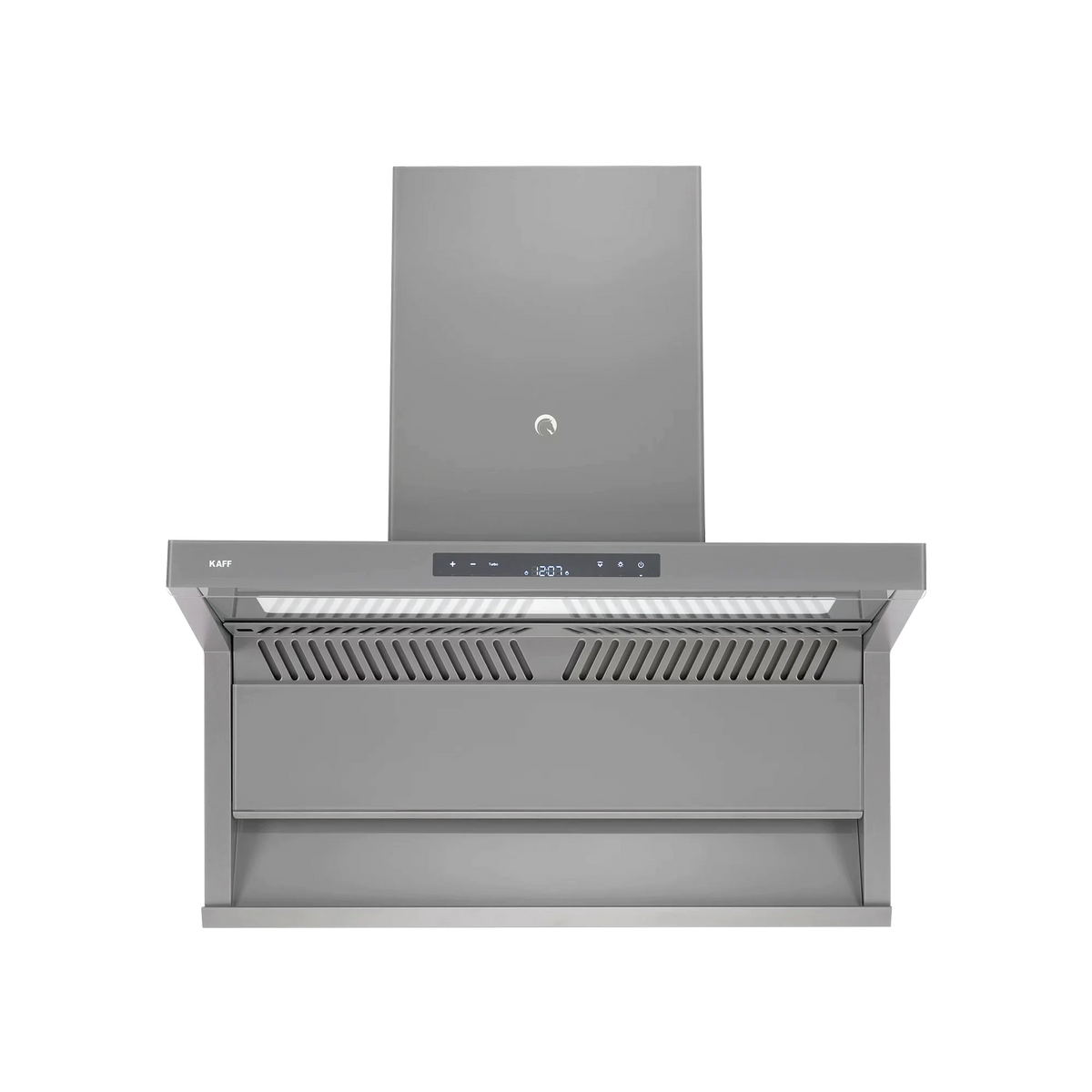 KAFF Newbury 90 DC 90 cm Auto Clean Wall Chimney (Grey Glass Design)-6
