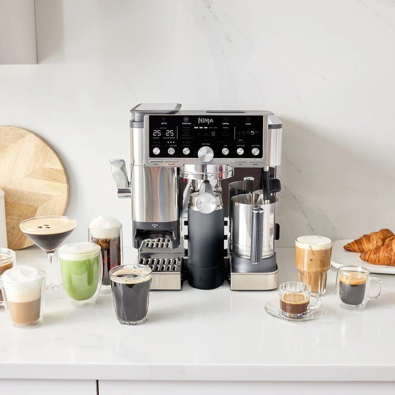 Ninja Luxe Café Pro Series ES701 – 3-in-1 Espresso, Drip & Cold Brew Coffee Machine with Grinder, Scale, Dual Froth System & Barista Assist (Silver)-7