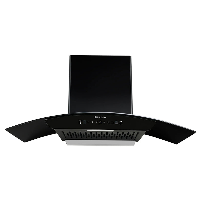 Faber Hood Miami IN HC SC FL BK 90 – 90 cm Wall-Mounted Chimney, 1200 m³/hr Suction, Filterless Auto-Clean & Touch/Gesture Control-3