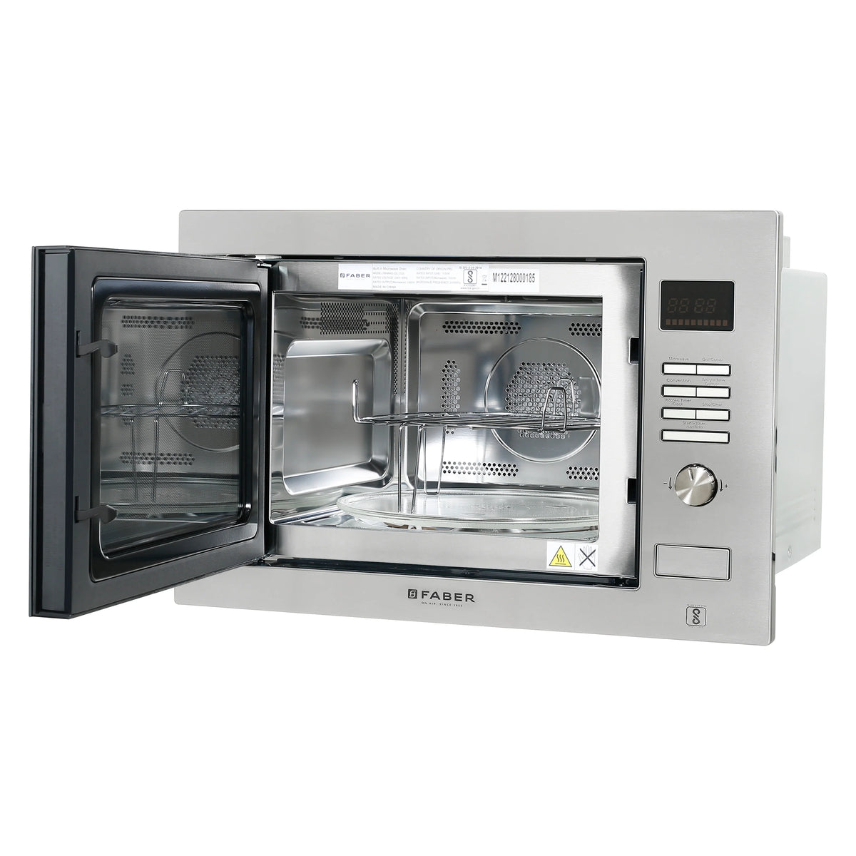 Faber FBIMWO 32L CGS Built-in Oven Microwave – 32L Stainless Steel Finish, Microwave, Grill & Convection Cooking, 10 Auto Cook Menus-5