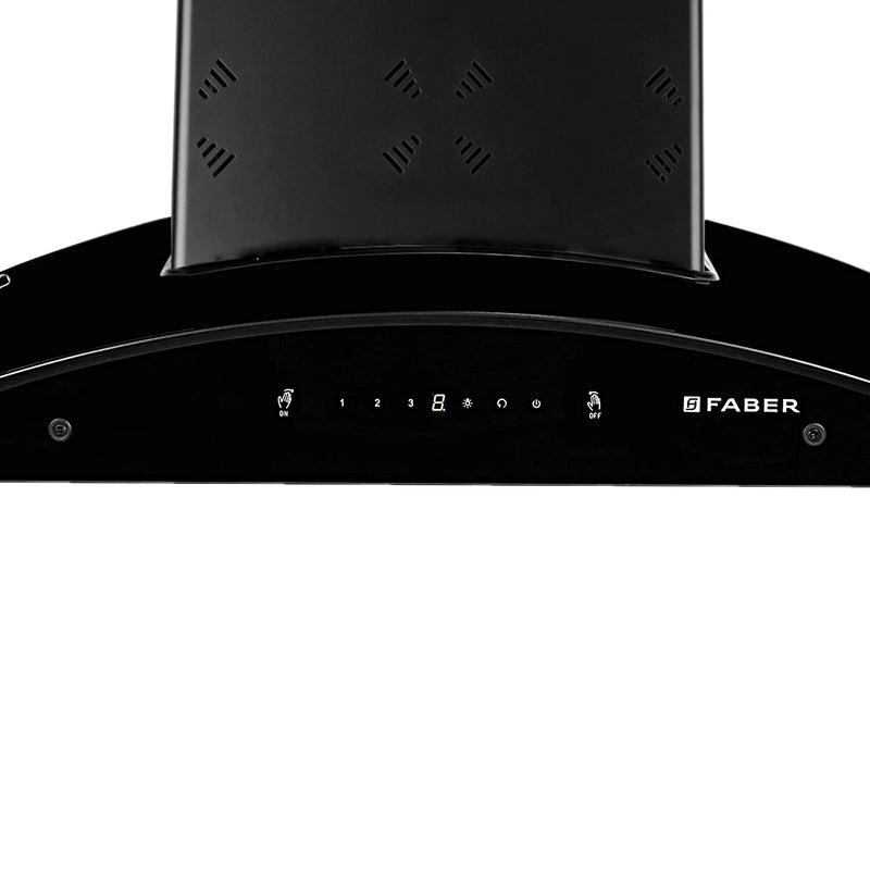Faber Ellora 3D IN HC SC BF BK 90 cm Wall-Mounted Chimney – 1400 m³/hr Suction, 3D Suction, Baffle Filter & Gesture Control-10