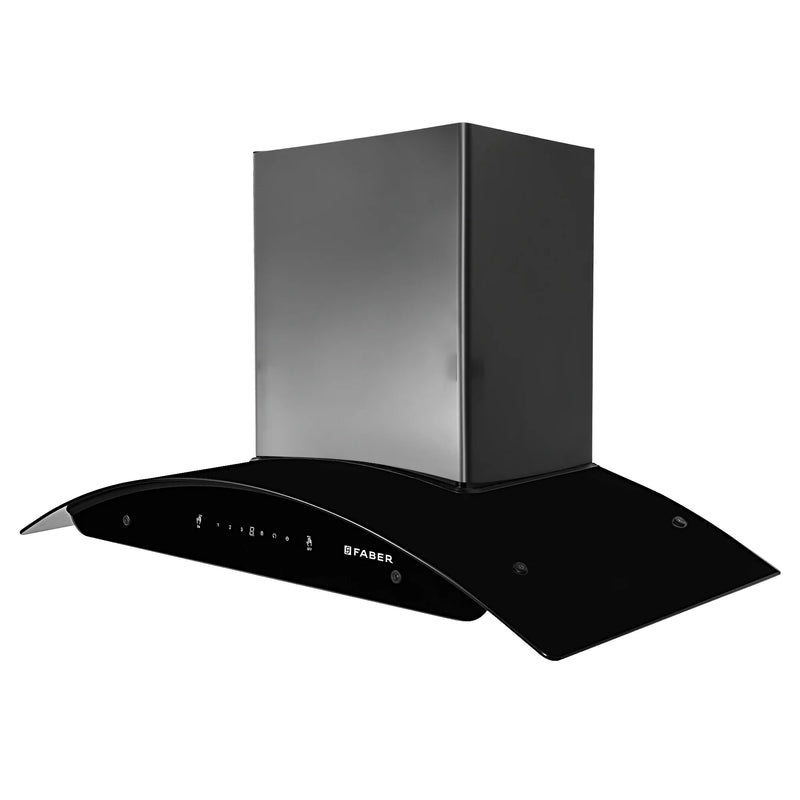 Faber Hood Magnus IN HC SC FL EBK 90 – 1500 m³/hr Wall-Mounted Chimney, Heat Auto-Clean & Touch/Gesture Control-2