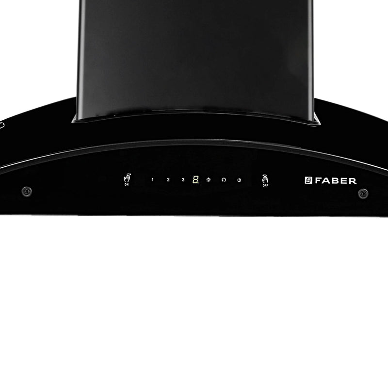 Faber Hood Magnus IN HC SC FL EBK 90 – 1500 m³/hr Wall-Mounted Chimney, Heat Auto-Clean & Touch/Gesture Control-4