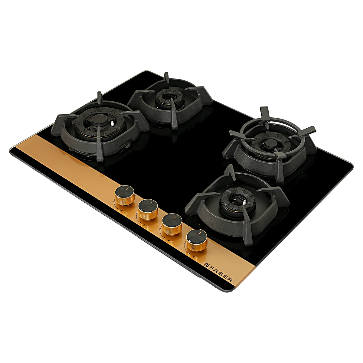 Faber Utopia Pro HT-704 BR CI 70 cm Built-In Gas Hob – 4 Brass Burners, Flame Failure Safety & Auto Ignition-10
